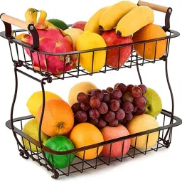 Fruit Vegetables Basket=01 Iron Fruit & Vegetable Basket-image-68