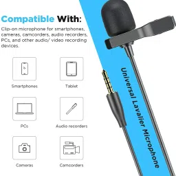 boya BY-M1S Professional Universal Plug and Play Lavalier for Cameras and Mobile Microphone image 4