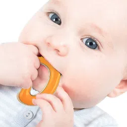 enorme Water Filled Soft BPA-Free Cooling Mango Shape Teether with Free Teething Keys for Infants, Safe Easy Teething and Chewing Teether image 2