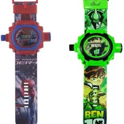 COMBO SPIDERMAN AND BEN 10 24 IMAGE PROJECTOR WATCH PACK OF - 2-28