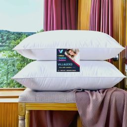 LUXURY Cotton Solid Sleeping Pillow Pack of 2-image-11