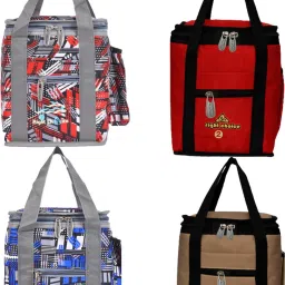 Combo 4 Lunch Tiffin Bags Waterproof Lunch Bag-image-0