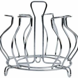 Stainless Steel Flower Glass Stand for Multi Glass Storage Holder for Kitchen Stainless Steel Glass Holder-image-47