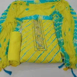 Unstitched Cotton Blend Salwar Suit Material Printed-image-7