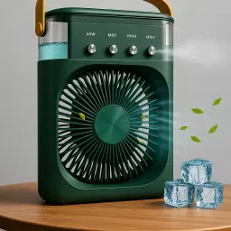 Nobrand BAZARYU Mini USB Air Cooler Fan 600ml Tank, 7 LED Light, 3 Speed, BAZARYU-MINI01 USB Air Cooler, USB Humidifier-image-46
