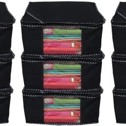 Angelkrafts Clothes soiled with Transparent Window & Zipper Closure | PC of 9 Cotton Laundry Bag-image-20