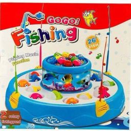 Electronic And Rotating With Flashing Gogo Fishing Toy Set For Kids Party & Fun Games Board Game-image-65