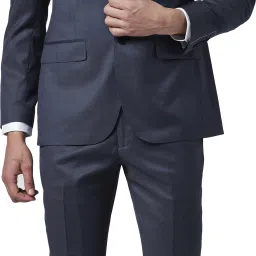 Men 2 Piece Solid Suit-image-28