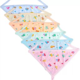 New Born Baby Cotton Nappies, Langot Washable Reusable 6 pcs (Free Size)-28