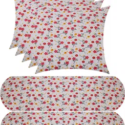 changers 5 Cushion And 2 Bolster Microfibre Floral Bolster Pack of 7-picture-47