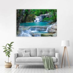 91 cm Water Falls (Posters-36Inch X 24Inch) Self Adhesive Sticker-image-2