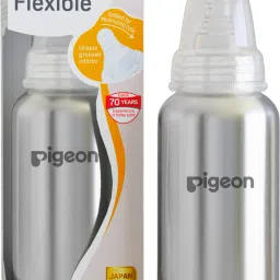 SN STEEL BOTTLE 240ML L SIZE WITH PLASTIC HOOD & CAP (NATURAL) - 240 ml-image-56