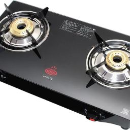 Toughened Glass Durable, Stylish Glass A.I(Automatic Ignition) Gas Stove BLACK Stainless Steel Automatic Gas Stove-image-35