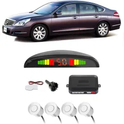 PKNA1085 White Car Reverse Parking Sensor with LED Display 4 Sensor PKNA1085 Parking Sensor-image-16