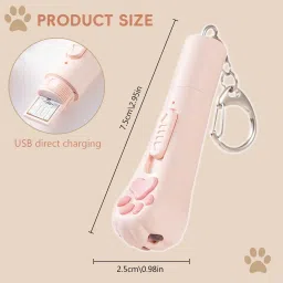 water fountain Interactive Pet Laser Pointer with Patterns Fish Mouse Claw Plastic Training Aid For Cat image 2