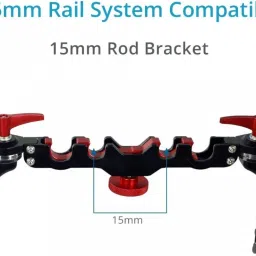 CAMTREE Hunt Quick Mount 15mm Rosette Handle Set for Shoulder Rig Rods support Rail System ( CH-QM-H) Camera Rig image 2