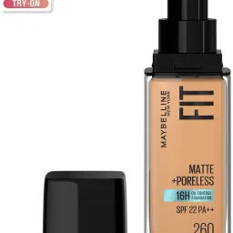 Fit Me Matte + Poreless Foundation Natural Matte - Shade 260 Foundation-36