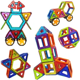 100 Magnetic Blocks with Smart Outdoor Kids Toy Set Building Educational Toys-image-42