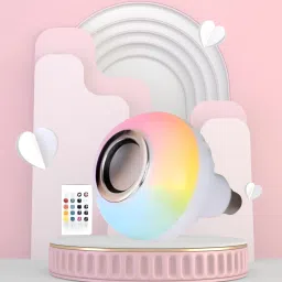 Clairbell Bluetooth Music Bulb Speaker With Remote Control Change Disco light for HomeQ319 Smart Bulb-image-90