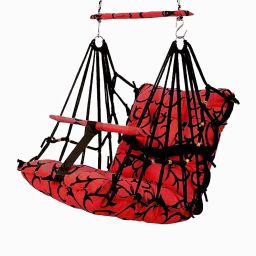 Baby New Cotton Swing For 1-6 Year Kids With Safety Belt (Red)-picture-10