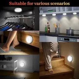 Mahirify Motion Sensor for Home USB Rechargeable Wireless LED Light with Body Induction Ceiling Lamp image 2
