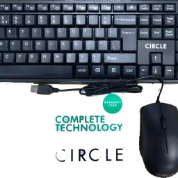 CIRCLE CT C55 MULTIMEDIA KEYBOARD AND MOUSE Wired USB Standard Multi-device Keyboard Compatible with Desktop, Laptop, Mac image 3