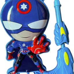 3D Captain America Powerfull High Pressure Water Tank with Gun Water Gun-image-37