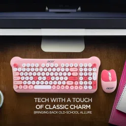 Acer CUTEO 2.4GHz Keyboard & Mouse Combo Wireless Standard Multi-device Keyboard Compatible with Desktop, Laptop, Mac image 2