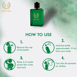 denver Hamilton Perfume 100 Ml & Hamilton Deo 200 Ml Combo Deodorant Spray-For Men image 4