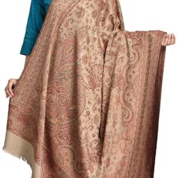 Kashmiri queen Wool Woven Women, Men Shawl-image-28