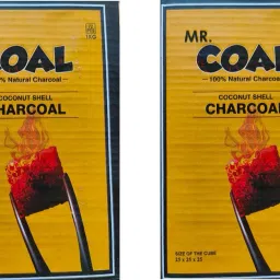 Mr. Coal Coconut Coal 1Kg ( 72p Coal Cubes - 25mm * 25mm * 25mm ) Hookah Charcoals-image-62