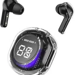 SAPI'S Ultrapods Pro TWS Earbud, Bluetooth Earbuds with Display, Transparent Design Smart Headphones-48