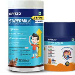 SuperMilk Height+ (2-6y), 7g Protein (Double Chocolate) with Super Gummies-image-74