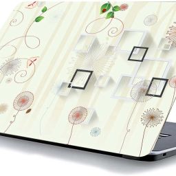qth FLORAL LAP-3191 VINYL Reusable Laptop Skin Compatible for 15.6 inch-image-44