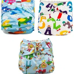 ® Baby Cloth Diaper Pants Adjustable Reusable Washable Printed Button Diaper for Babies/Infants/Toddlers (Age 0 to 2 Years) (Assorted Colors & Prints)-image-11