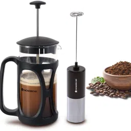 French Press Coffee Maker & Milk Frother Set 3 Cups Coffee Maker-image-67
