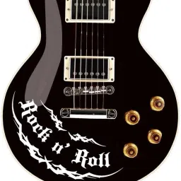 White Guitar sticker Rock n Roll decal Guitar Sticker-image-29