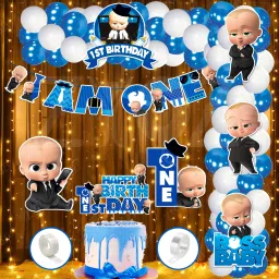 Boss Baby Theme 1st Birthday Combo | Boss Baby First Birthday (Pack Of 61)-image-81