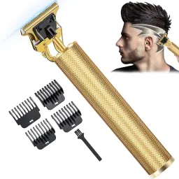 Krittoe Professional Vintage T9 Hair Trimmer Clipper T-Shape Design & Dragon Style G19 Trimmer 120 min Runtime 4 Length Settings-image-73