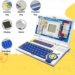 jr club Latest Laptop Computer Toy with Mouse, 20 Fun Activity Learning image 2