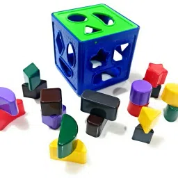sopkraft Shape Sorting Cube 18 Shape | Kids Activity Learning And Educational Toys image 4