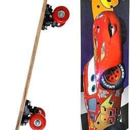 Racing Car Printed Wave Board Skateboard with Carry Bag - 100KG Capacity 6 inch x 24 inch Skateboard-image-35