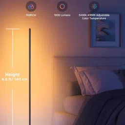 APEX LIGHT RGBIC Floor Lamp, LED Corner Lamp Compatible with Alexa, Smart Modern Floor image 5