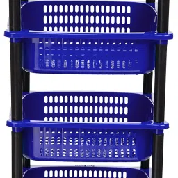 Multipurpose 4XL Squer Kitchen Storage Folding Rack Plastic Fruit & Vegetable Basket-21
