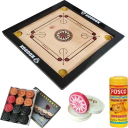 Carrom Board Set Club - Small Size (Border Size - 1.5 Inch) 3.81 cm Carrom Board-image-63
