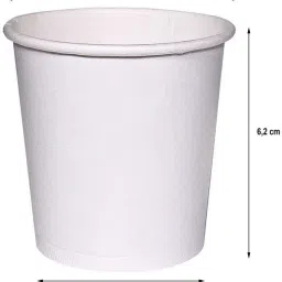 a cube Pack of 1 Paper 200ML Disposable Paper Cups image 2