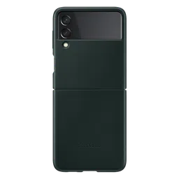 SAMSUNG Soft Leather Back Cover for SAMSUNG Galaxy Z Flip3 5G (Premium Protection, Green)-picture-15