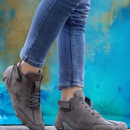 Men's Purple Synthetic Leather Comfortable Lightweight Ankle Boots /Casual Shoes Casuals For Men-image-64