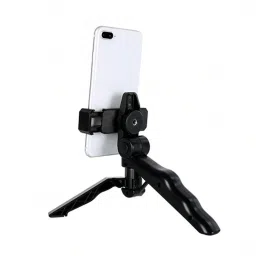 MUDTALE Portable Smartphone Tripod Stand, Adjustable Table Phone Holder for Recording 3 Axis Gimbal for Mobile, Camera image 4