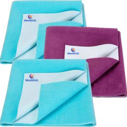 Waterproof, Cotton, Fleece Dry Sheet, Reusable & Washable, (LARGE) - PACK OF 3-image-82